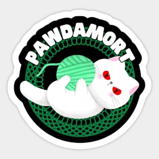 Pawdamort Sticker